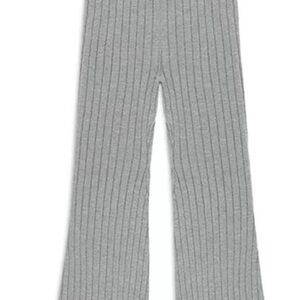 Rylee + Cru flare knit pant in dusty blue